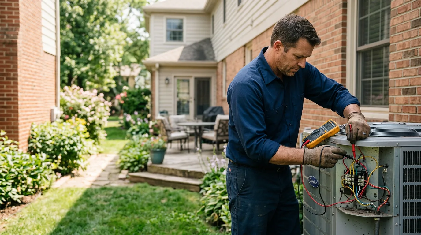 HVAC technician working near Eleroy, IL